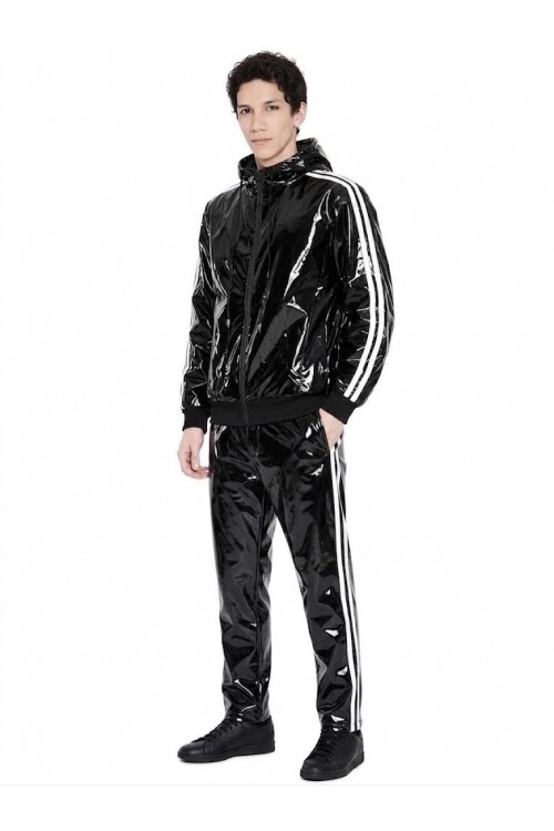 Lackina-Lack Sport Jacke für Ihn ,schwarz,Gr M-6XL