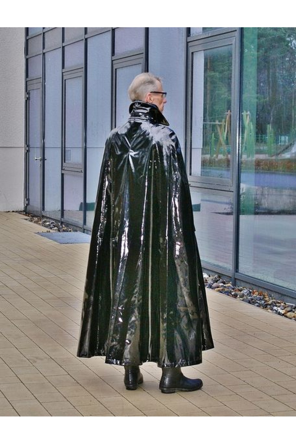 Lackina - vinyl cape with high collar - €166.50 : LACKINA, GOTHIC ...